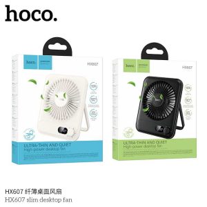 Hoco HX607 Ultra Thin And Quiet High Power Desktop Fan - 2000mAh