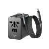 WiWU Wi-UA013 GaN 20W Universal Travel Adapter With 60w Cable Combo