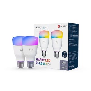Xiaomi Yeelight E26 Smart LED Bulb W3 Working Google Assistant, Alexa (2Pack)