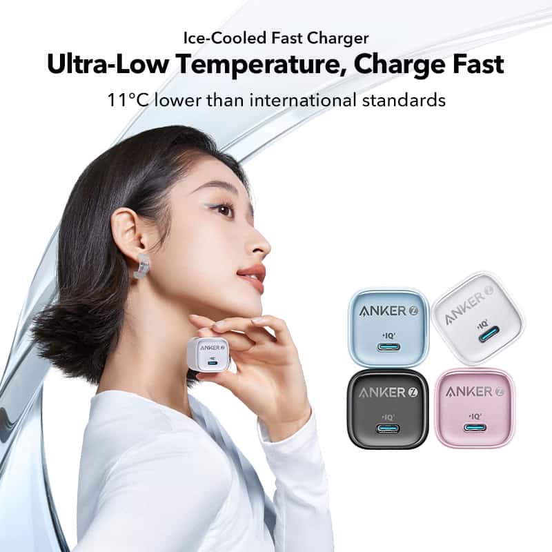 Anker Zolo PD 30W Charger Ice-Cooled Fast Charging Slim Compact Wall Charger (A2698)