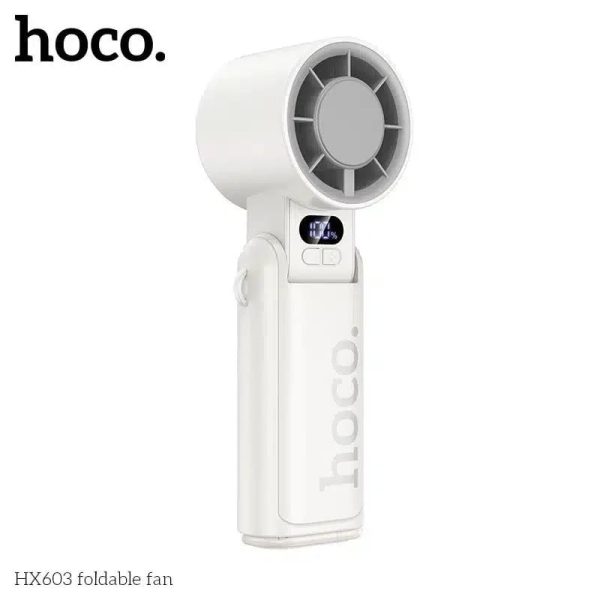 Hoco HX603 Ice Cool Dual Cooling Foldable Fan - 3600mAh Battery