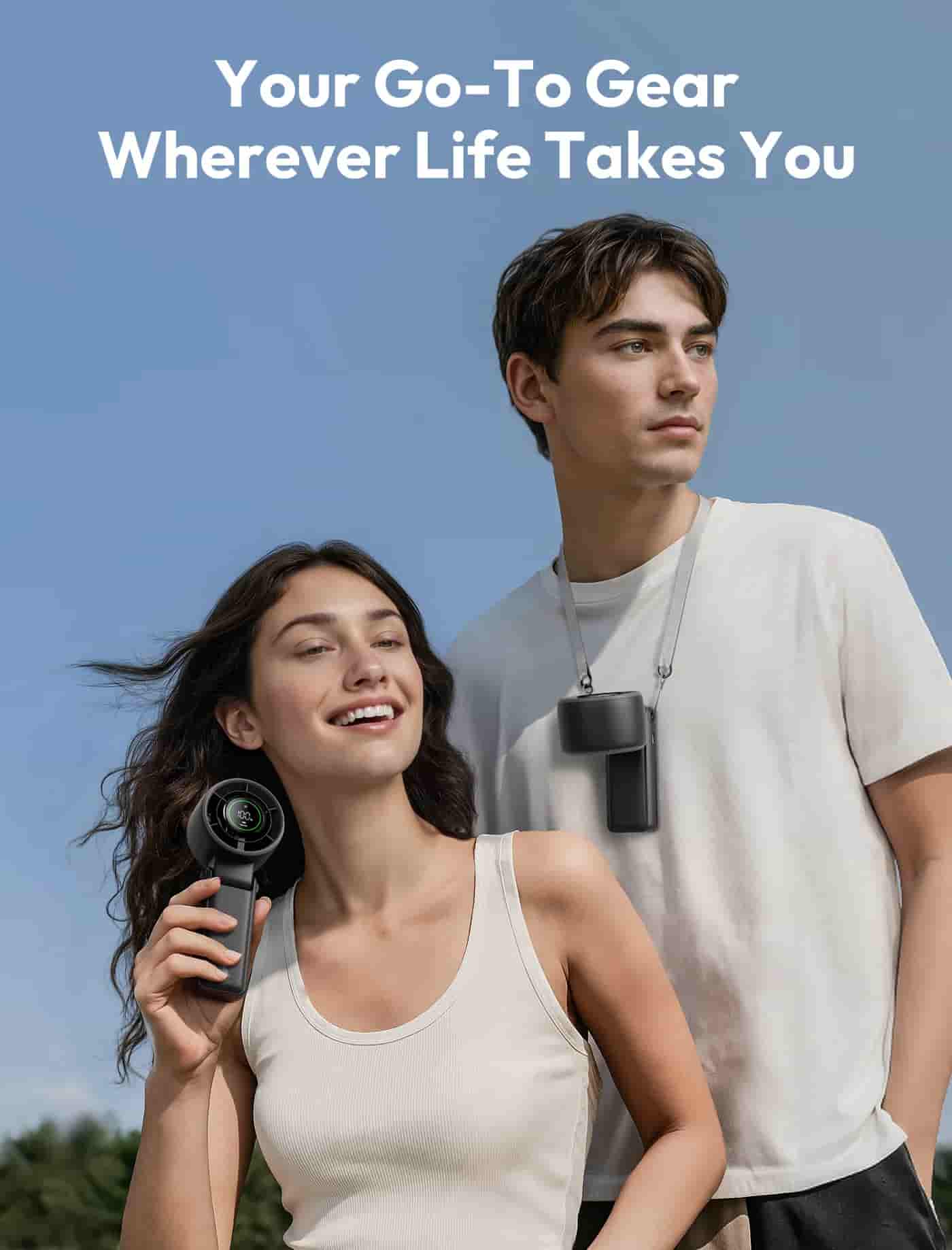 Aecooly Halo 02 (PB02-A) 3in1 Portable Handheld Turbo Fan - 5000mAh Battery