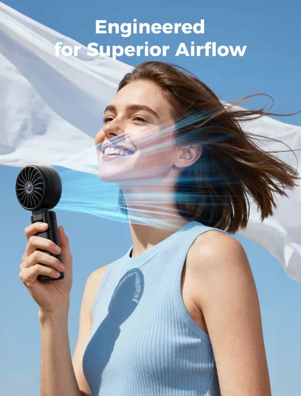 Aecooly Halo 04 (PE02) Portable Handheld Fan 3600mAh Battery