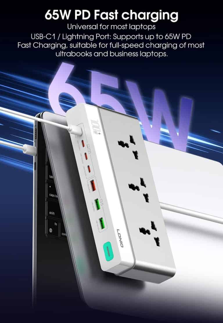Ldnio SC3 10-in-1 100W GaN Desktop Power Strip