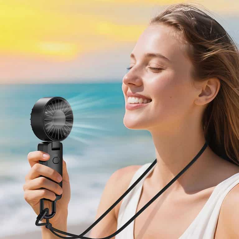 Acefast YF2 Folding Handheld Fan Up to 7 hours of use - 1800mAh Battery