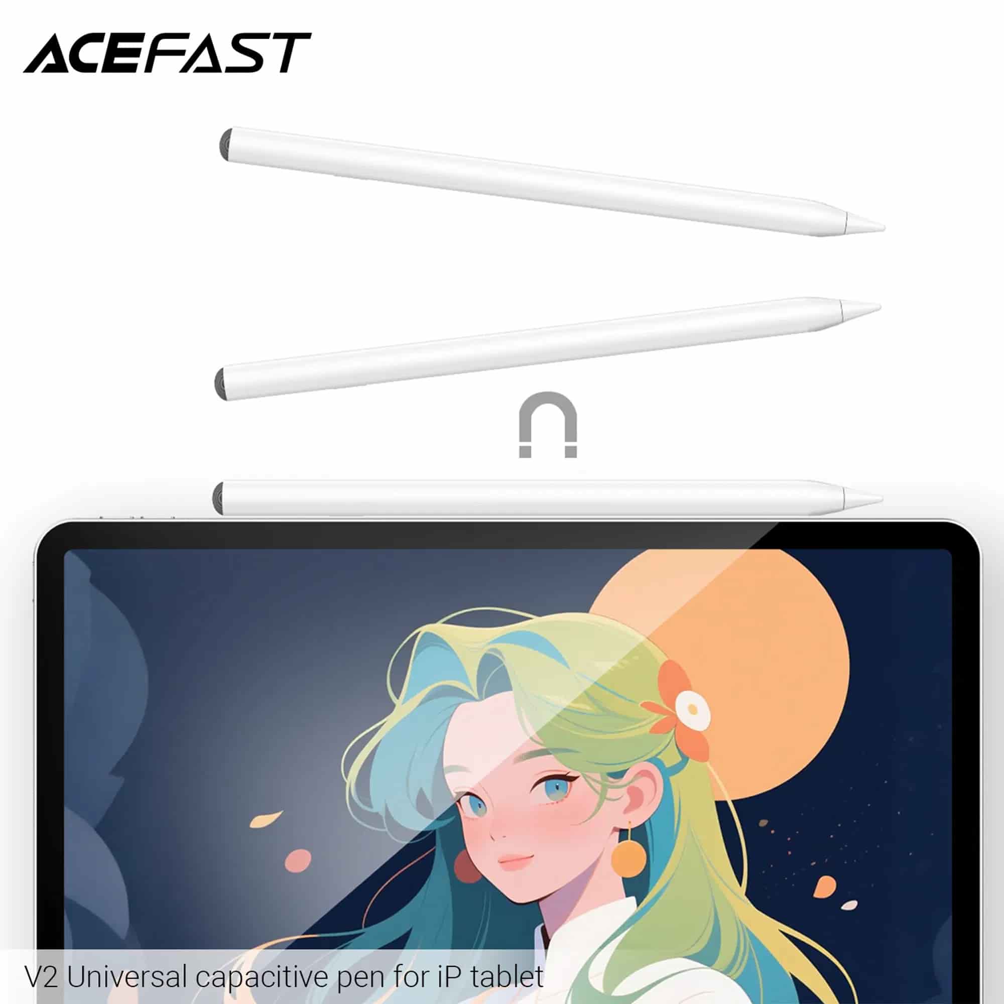 Acefast V2 Capacitive Pen For Apple Tablet Magnetic Attraction USB-C Charging