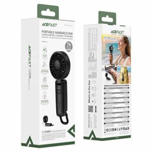 Acefast YF2 Folding Handheld Fan Up to 7 hours of use - 1800mAh Battery