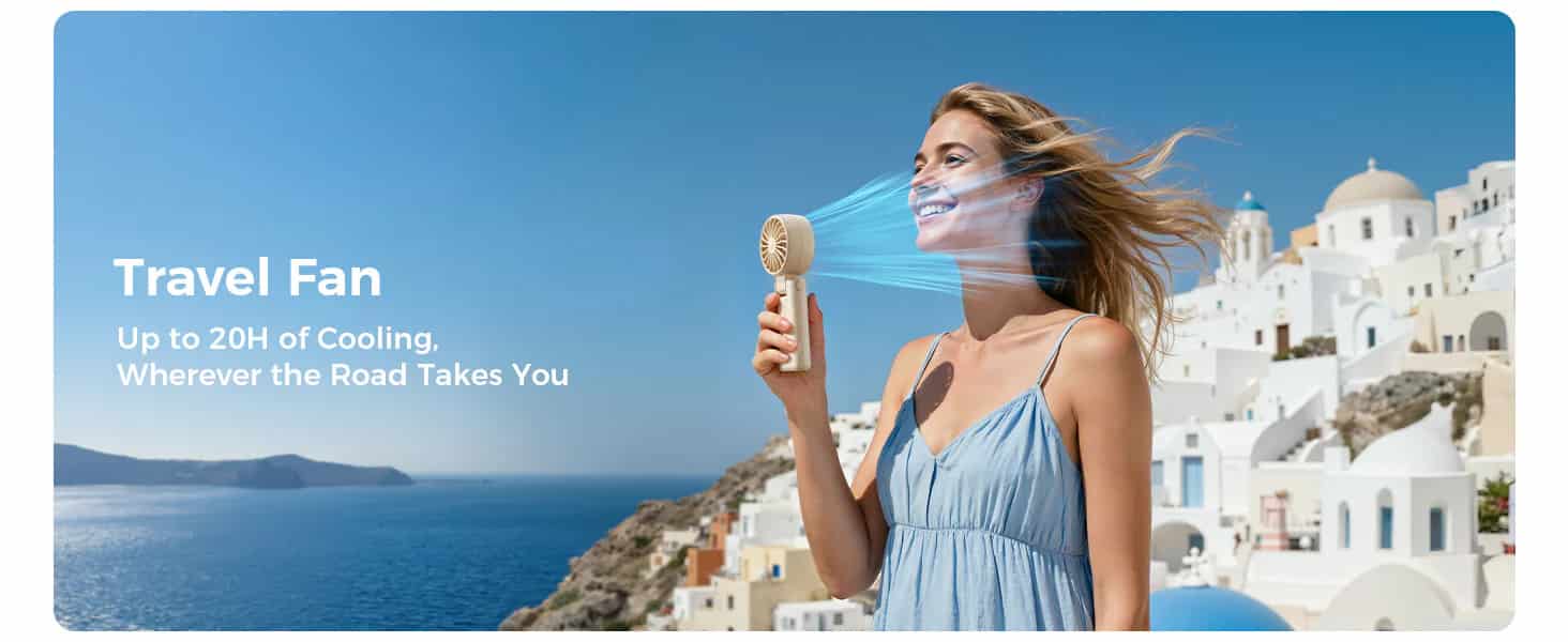 Aecooly 3-in-1 Portable Handheld Fan Halo 04 ICING (PC01) – 4000mAh Battery