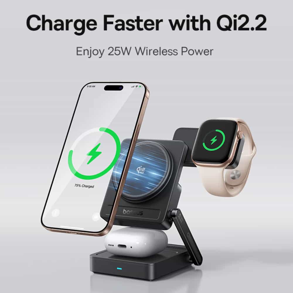 Baseus PicoGo 35W 3-in-1 Qi2.2 Wireless Charger (AF21)