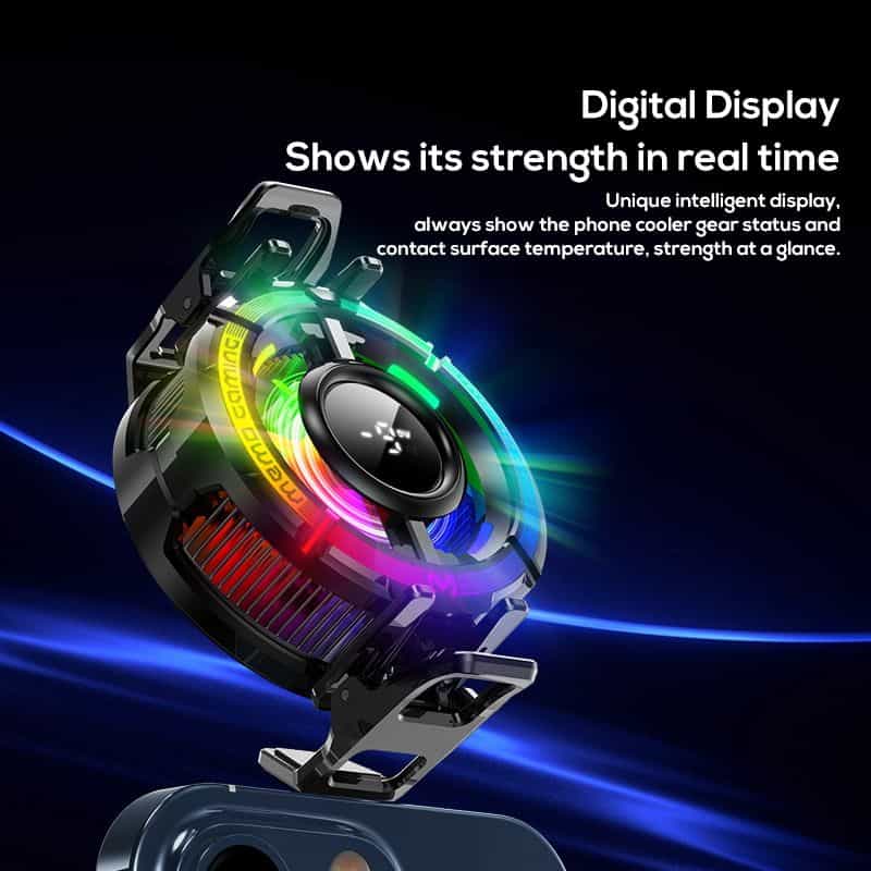 MEMO CX15 Mobile Phone AI Freeze PUBG Game Cooler Semiconductor Magnetic Cooling Fan Radiator for IPhone Android