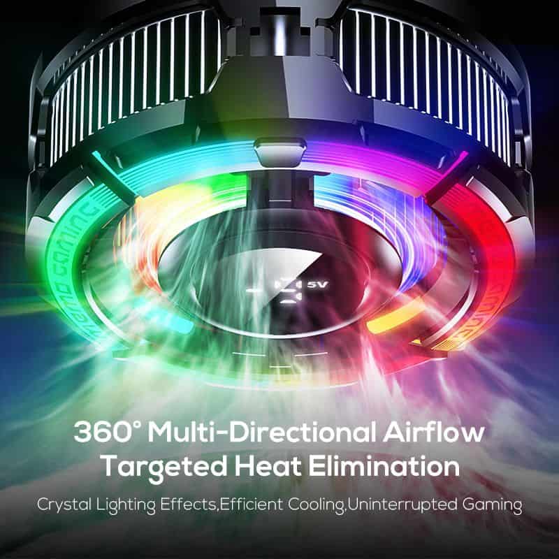 MEMO CX15 Mobile Phone AI Freeze PUBG Game Cooler Semiconductor Magnetic Cooling Fan Radiator for IPhone Android