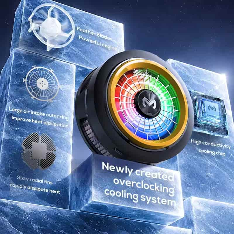 MEMO CX20 Fast Cooling Magnetic/Clip Phone Cooler Radiator