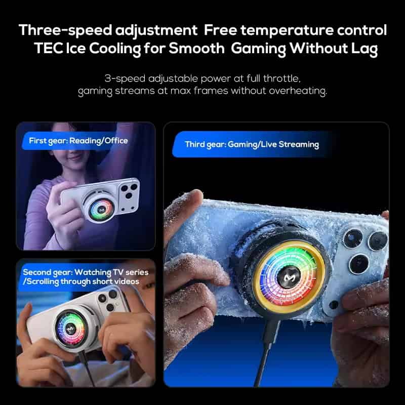 MEMO CX20 Fast Cooling Magnetic/Clip Phone Cooler Radiator