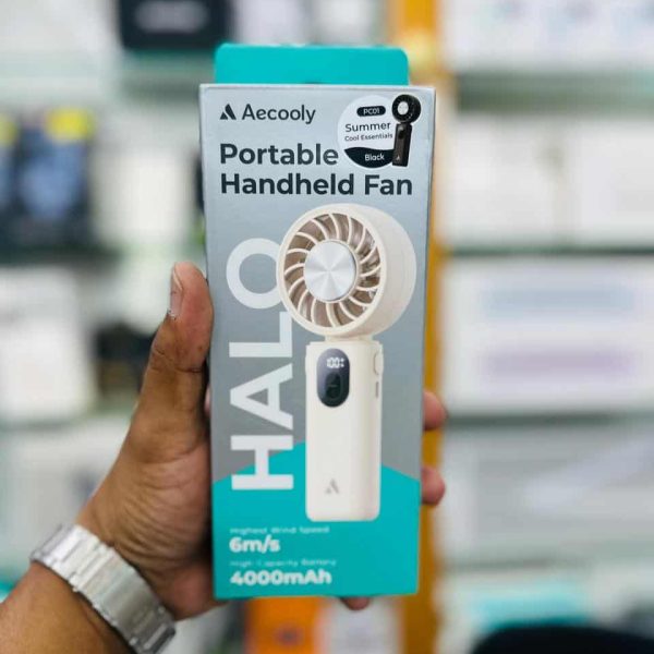 Aecooly 3-in-1 Portable Handheld Fan Halo 04 ICING (PC01) – 4000mAh Battery