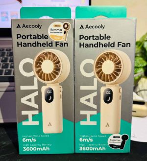 Aecooly Halo 04 (PE02) Portable Handheld Fan 3600mAh Battery
