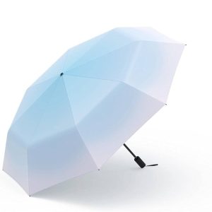 RISETIME RU3011102 Three Fold Gradient Sun Umbrella - Blue