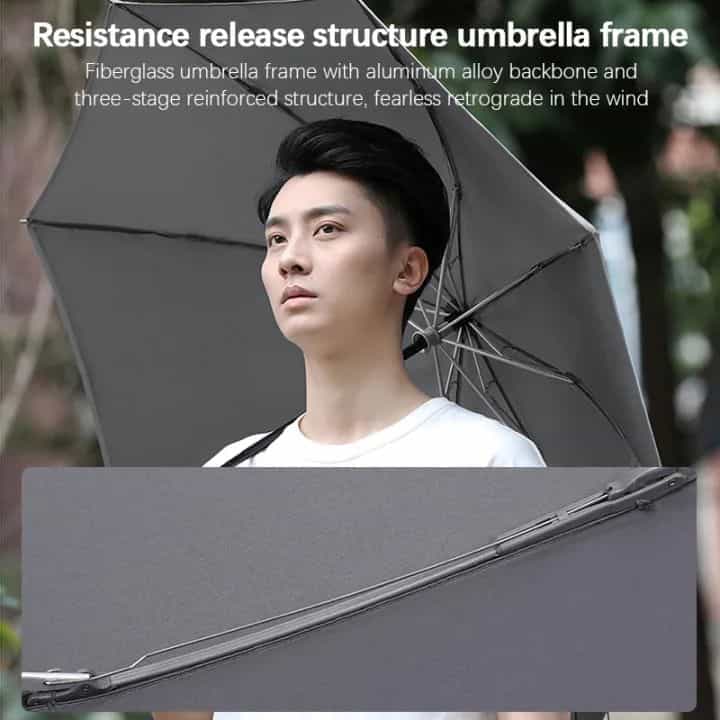 Xiaomi Konggu Automatic Reverse Waterproof UV Folding Umbrella Night Reflective Strip