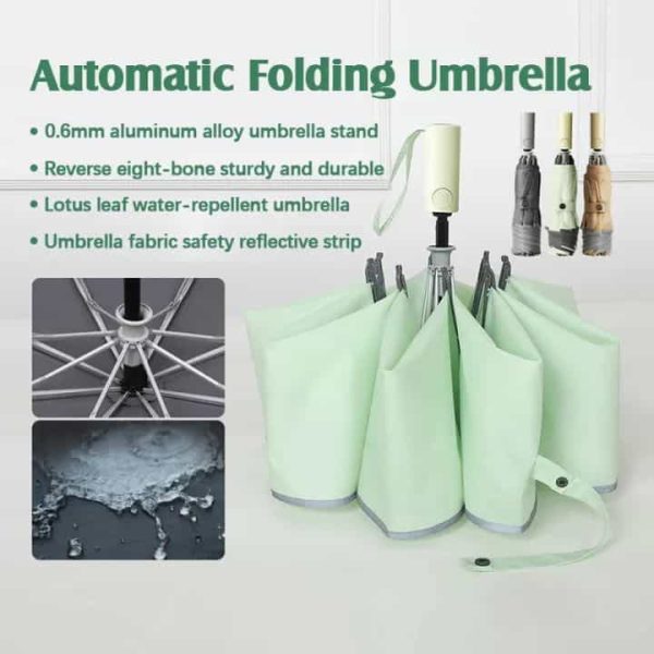 Xiaomi Konggu Automatic Reverse Waterproof UV Folding Umbrella Night Reflective Strip