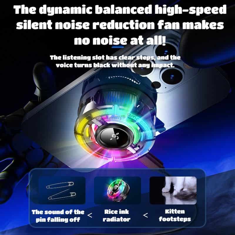 MEMO CX15 Mobile Phone AI Freeze PUBG Game Cooler Semiconductor Magnetic Cooling Fan Radiator for IPhone Android