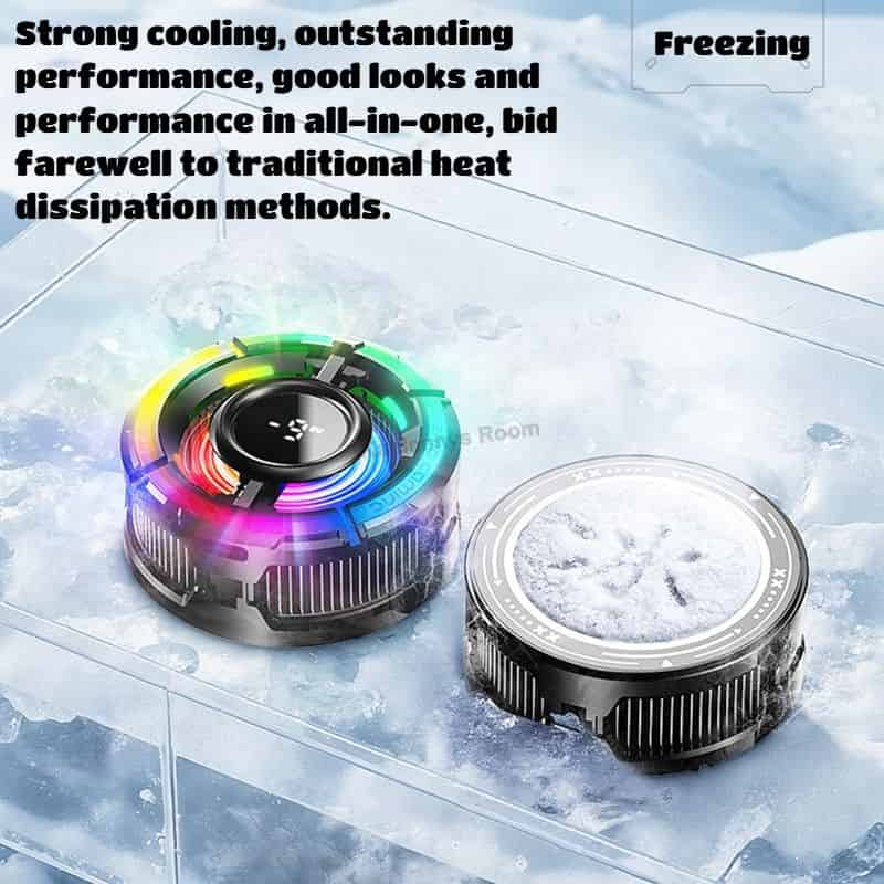 MEMO CX15 Mobile Phone AI Freeze PUBG Game Cooler Semiconductor Magnetic Cooling Fan Radiator for IPhone Android