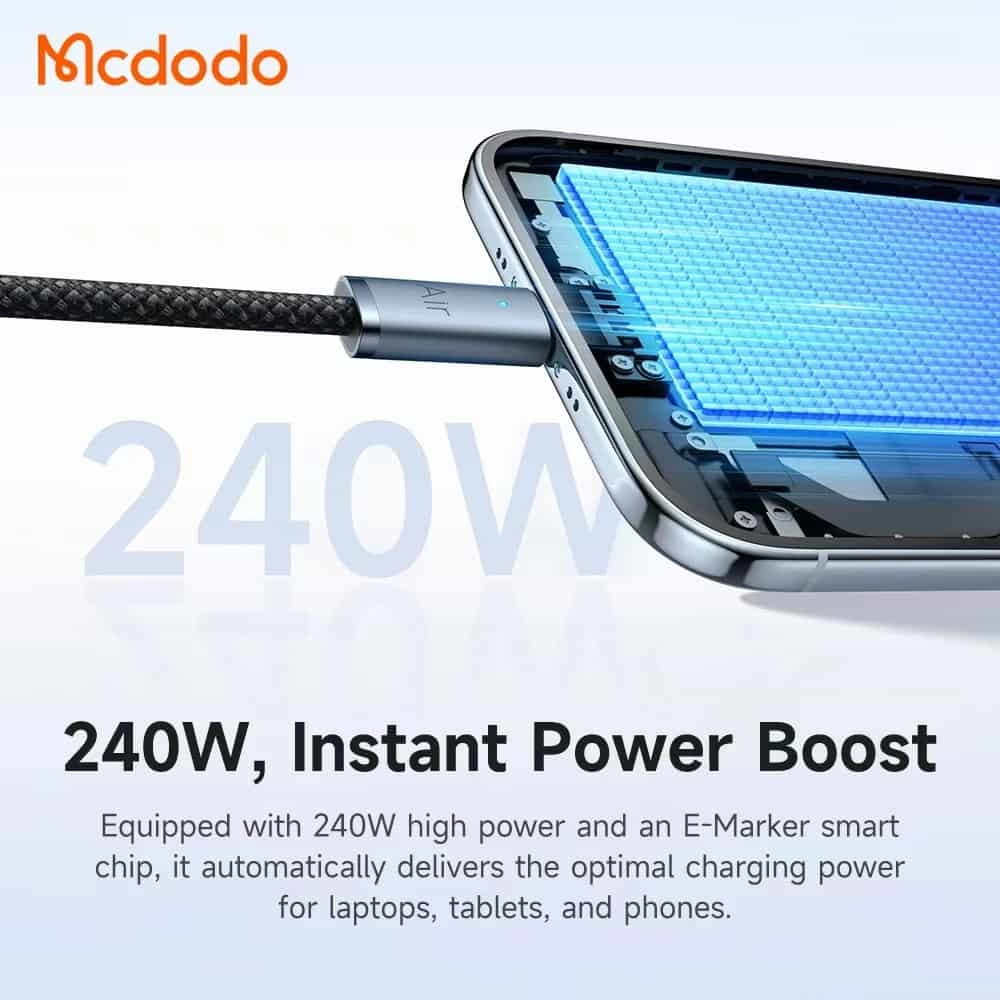MCDODO CA-708 240W PD USB Data Cable / 240W Super Fast Quick Charging