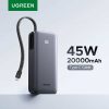 UGREEN Nexode PB536 20000mAh 45W Power Bank with Built-in Cable (55988)