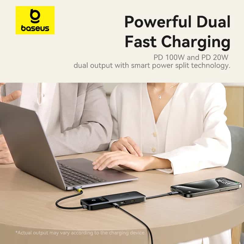 Baseus 6-in-1 Dual Fast Charging Hub