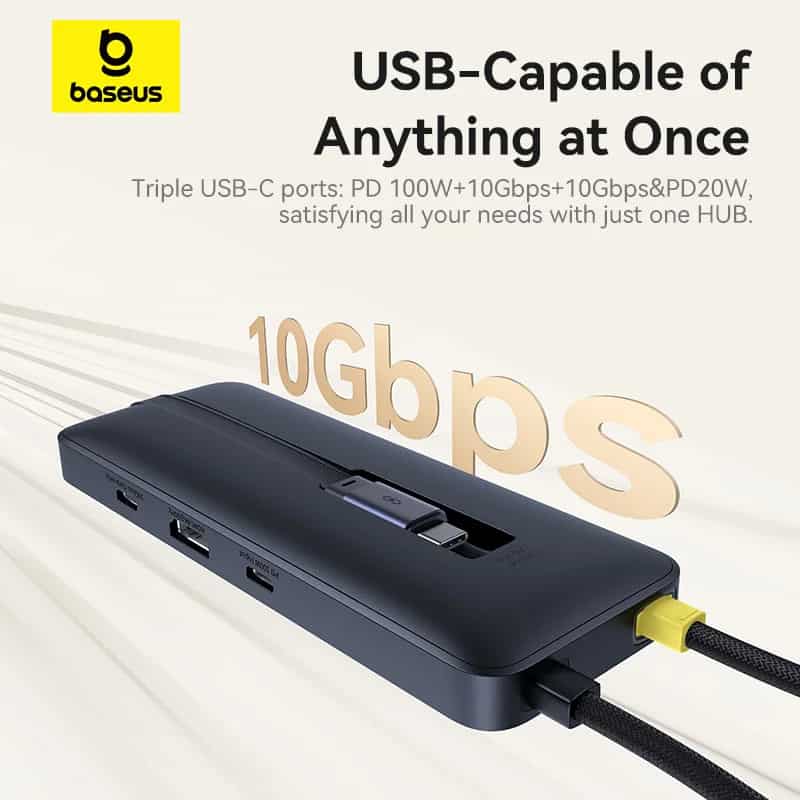 Baseus 6-in-1 Dual Fast Charging Hub