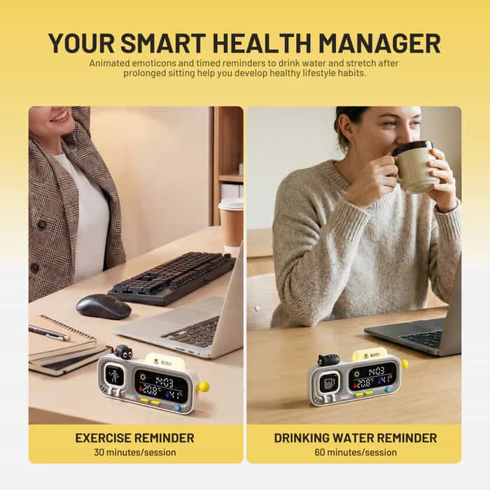 ATuMan MOOD A Retro Pixel Style Smart Thermohygrometer