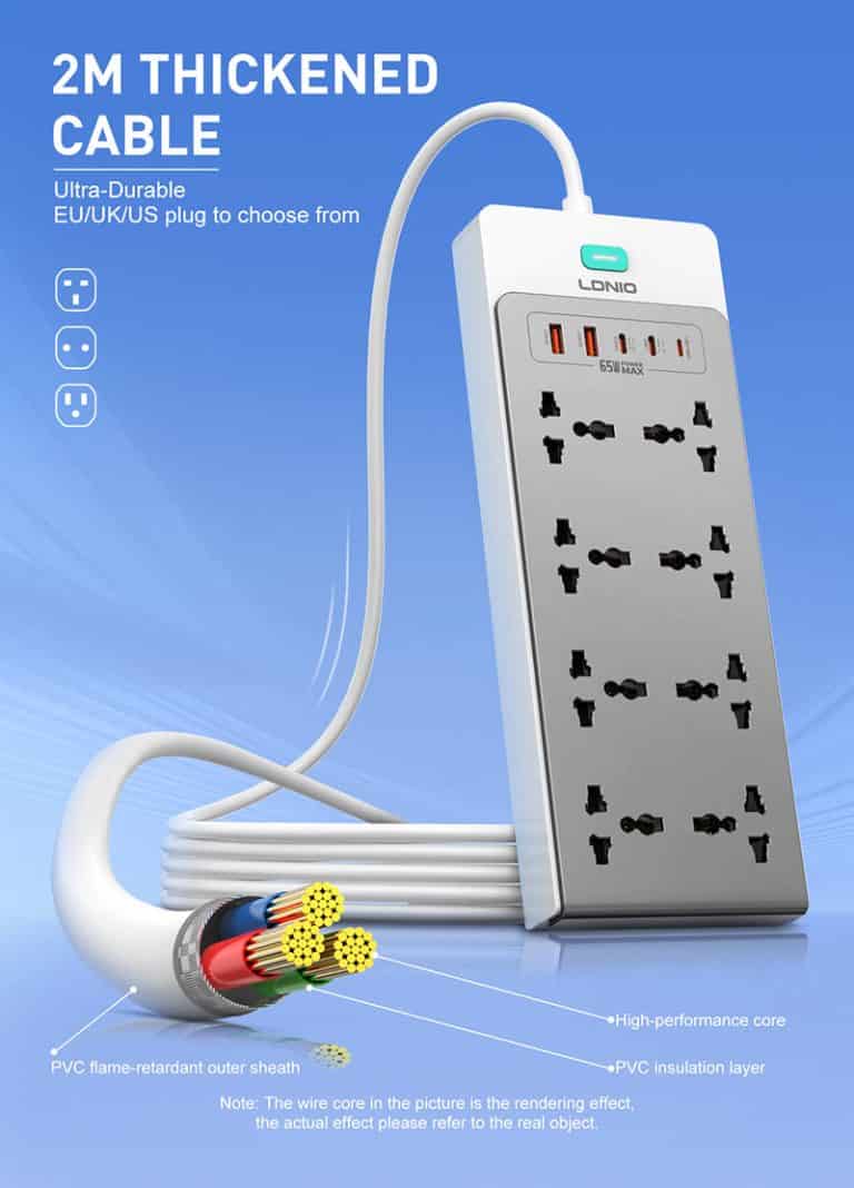 LDNIO SC4 65W PD GaN Desktop Power Strip