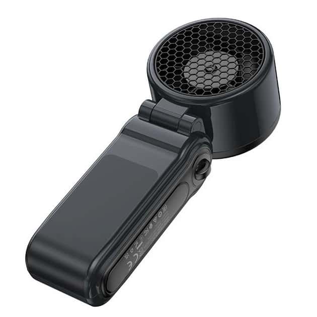 Hoco HX604 Ice-Cool & Dual Cooling Lightweight Foldable Fan - 3000mAh Battery