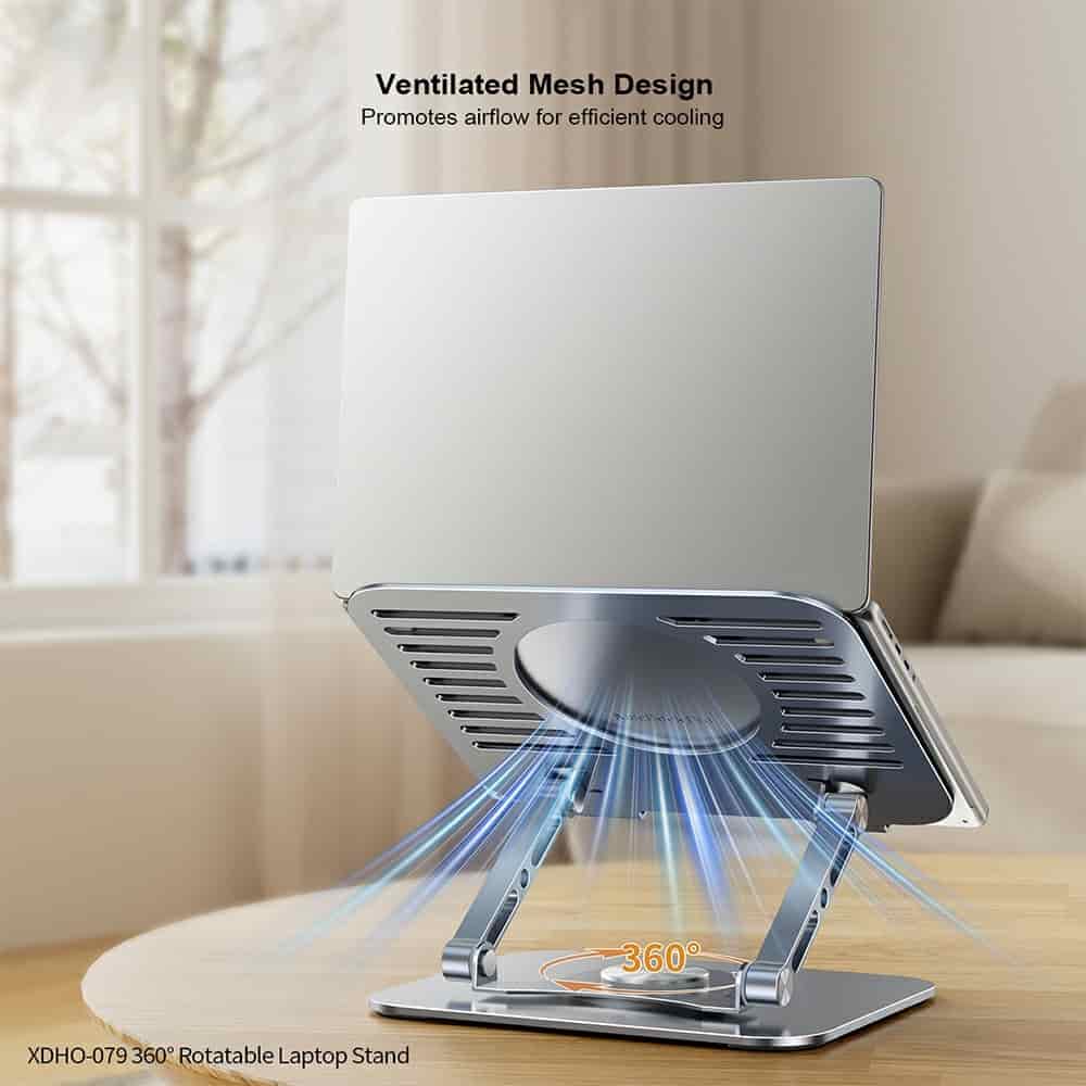 XUNDD XDHO-079 Hollow Out 360° Rotatable Foldable Laptop Stand