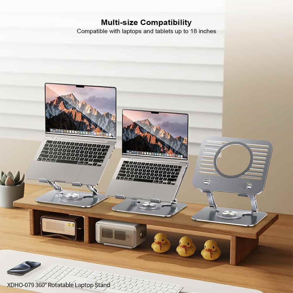 XUNDD XDHO-079 Hollow Out 360° Rotatable Foldable Laptop Stand
