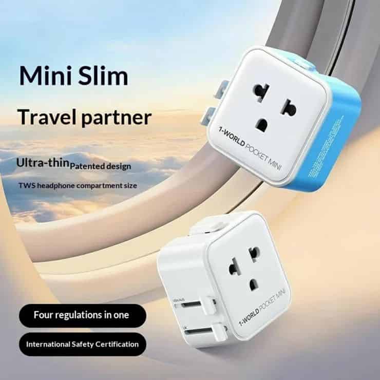MOMAX UA37 1-World Pocket Mini Travel Adapter
