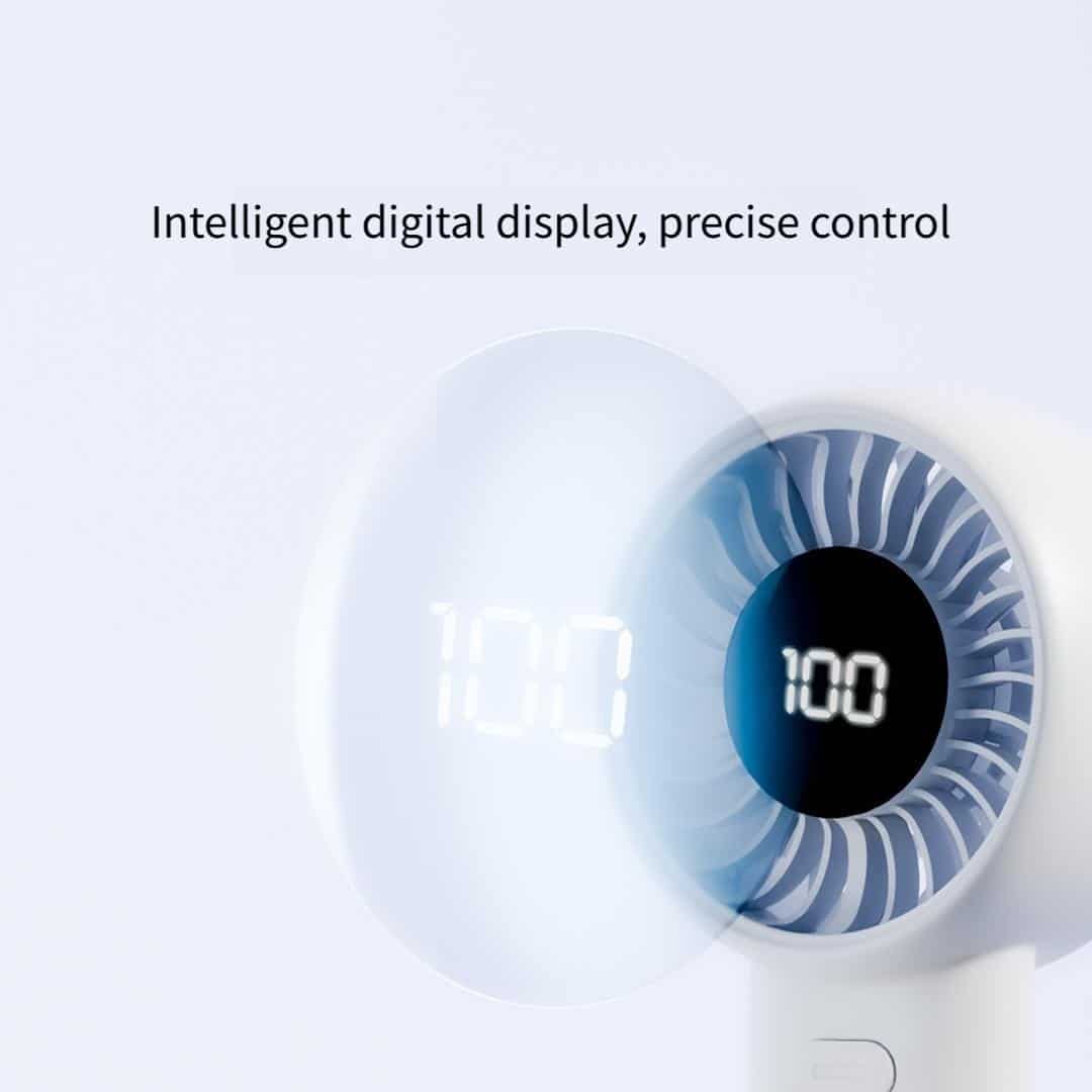 XIaomi Qualitell Y4 Digital Handheld Fan - 3600mAh Battery