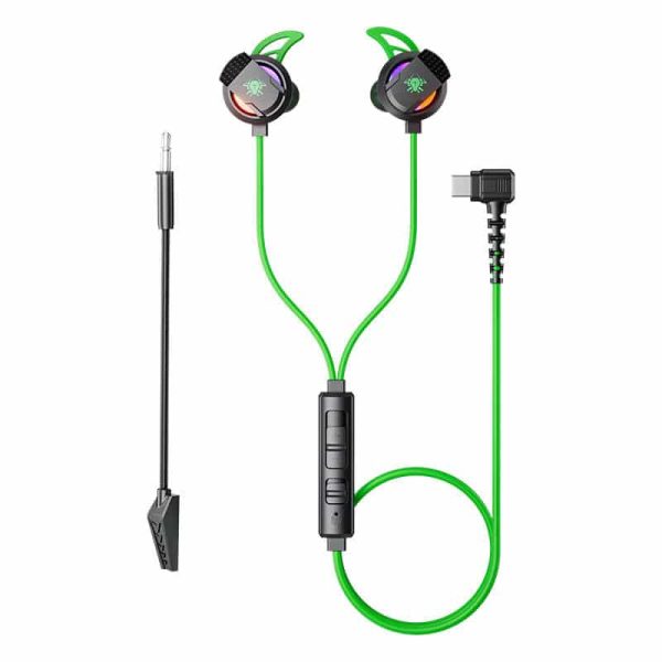 Plextone RX3 Plus Type C RGB Gaming Earphones Bass Wired In-Ear Headset with Dual Mic
