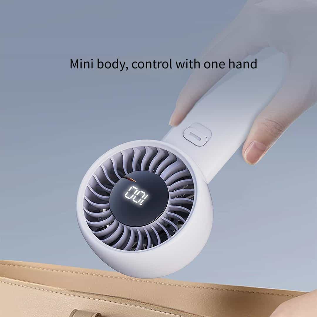 XIaomi Qualitell Y4 Digital Handheld Fan - 3600mAh Battery
