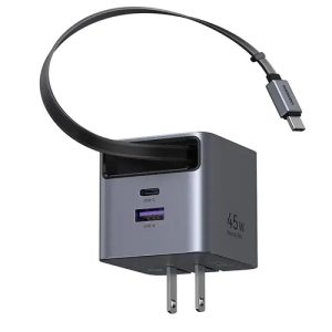 UGREEN X614 Nexode Pro 45W GaN Fast Charger with Retractable Cable