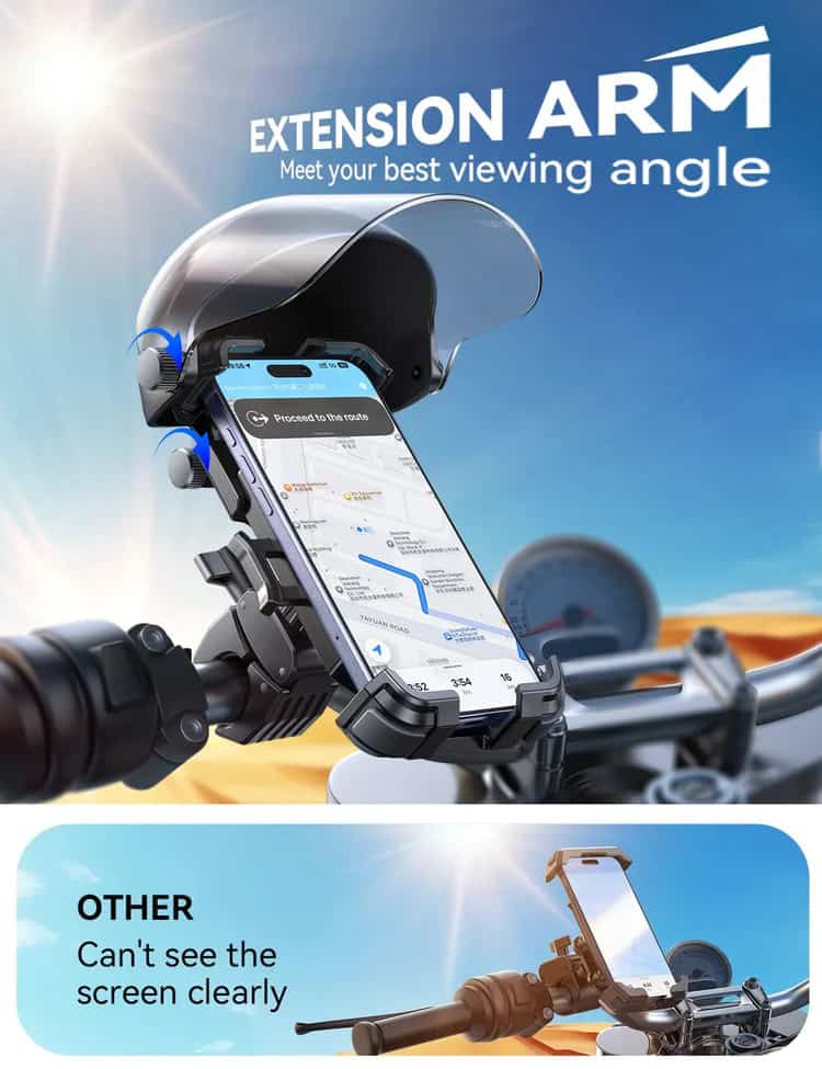Joyroom JR-ZS526 Helmet Style Sunshade Bike Phone Holder