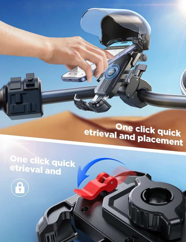Joyroom JR-ZS526 Helmet Style Sunshade Bike Phone Holder