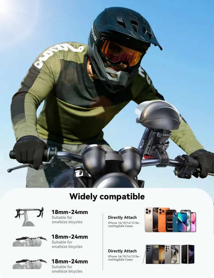 Joyroom JR-ZS526 Helmet Style Sunshade Bike Phone Holder