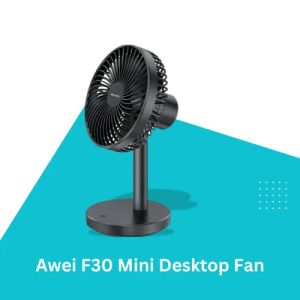 Awei F30 Mini Portable Rechargeable Desk Stand Fan