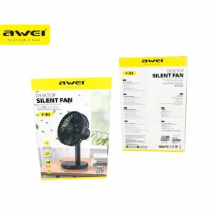 Awei F30 Mini Portable Rechargeable Desk Stand Fan
