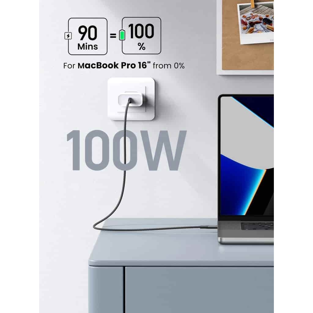 UGREEN L502 USB-C to USB-C PD 100W 5A Fast Charging Braided Cable