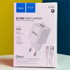 Hoco C145A QC 18W Mini Charger with USB-A to Type-C Cable