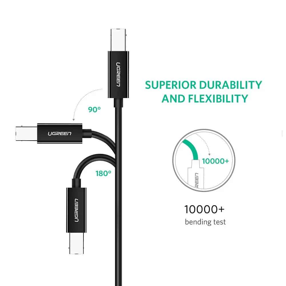 Ugreen USB241 USB-C to USB-B2.0 Printer Cable - 2m