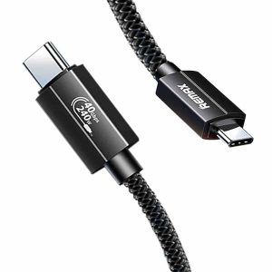 Remax RC-C039 240W Type-c to Type-c Cable 8K 40GBPS Thunderbolt USB 4.0 Cable