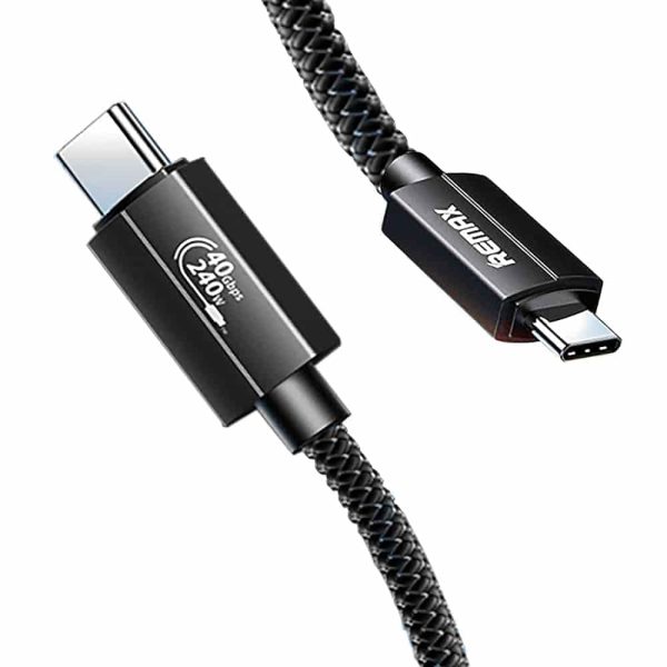 Remax RC-C039 240W Type-c to Type-c Cable 8K 40GBPS Thunderbolt USB 4.0 Cable