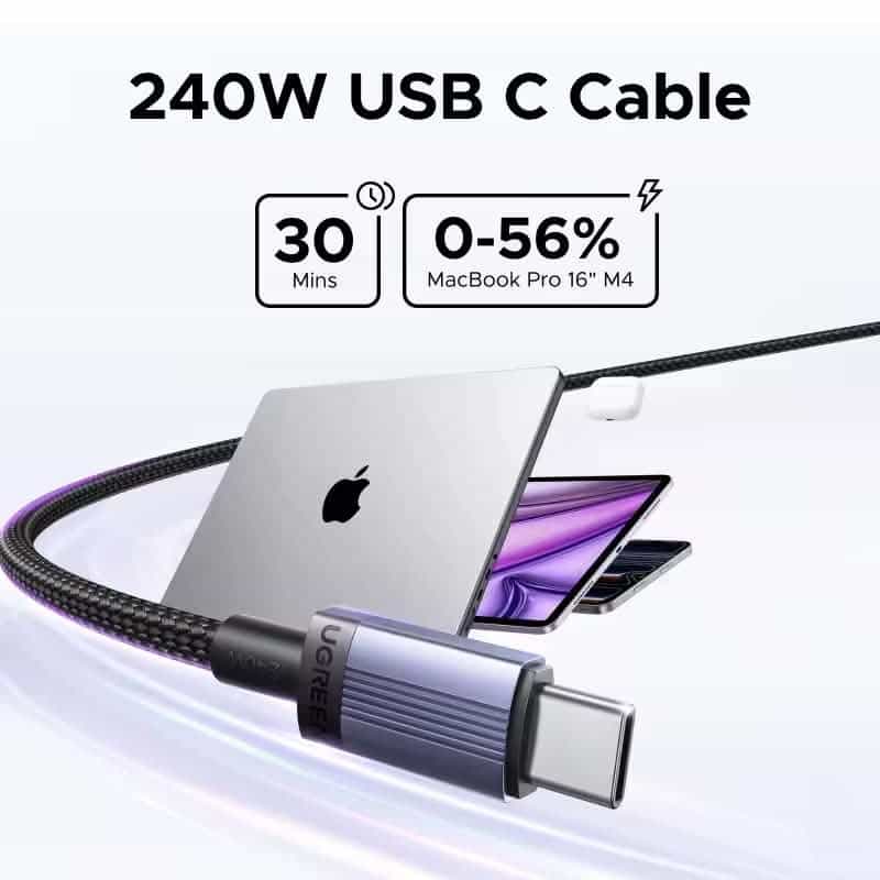 UGREEN L532 240W USB-C to USB-C PD Fast Charging Cable - 1M