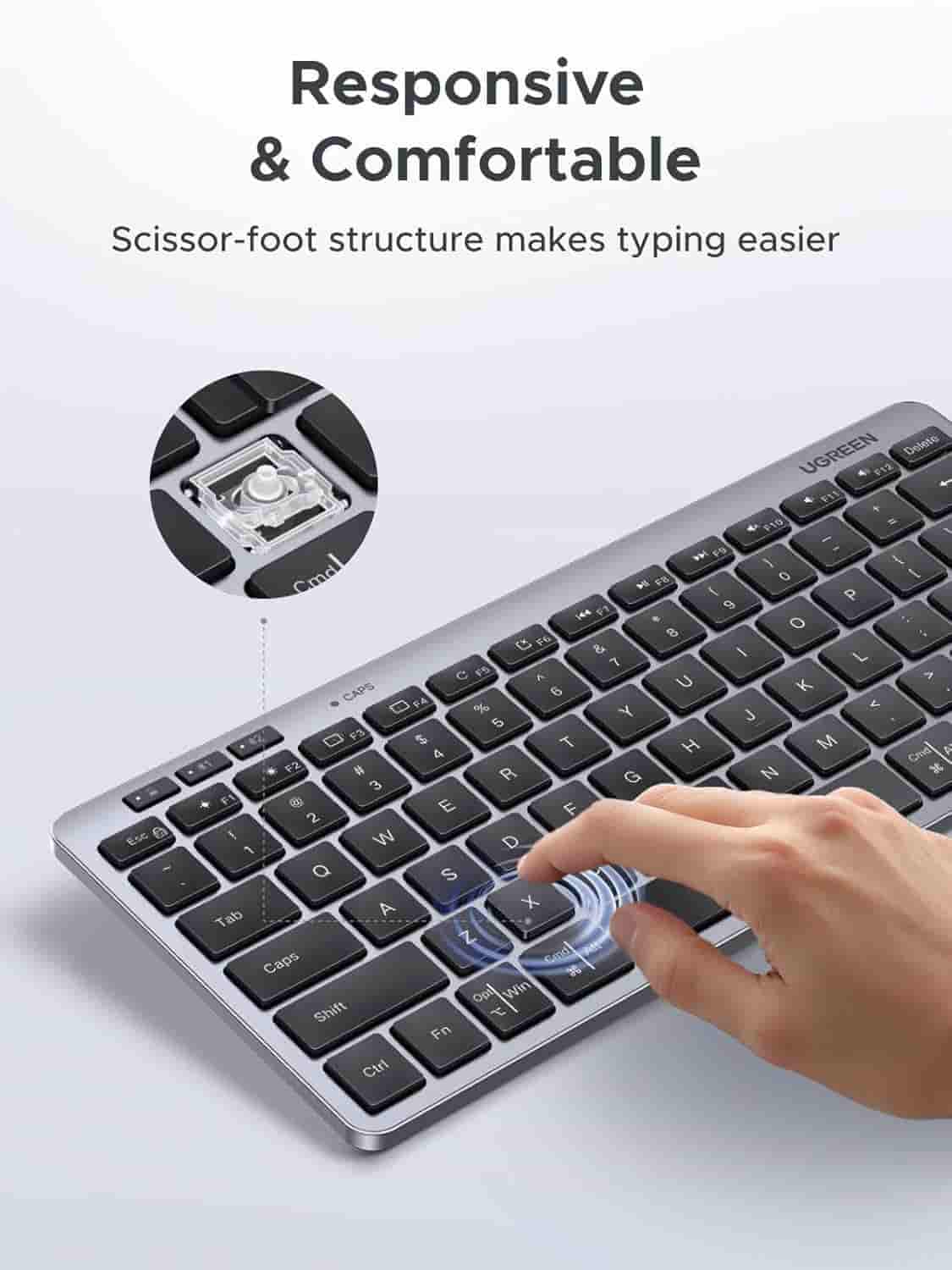 UGREEN K551 Dual Mode Slim Wireless Keyboard